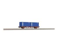 Piko H0 58755 Carrello per container H0 con 2 contenitori da 20`FS