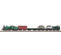 PIKO H0 97942 - Starter Set Con Zavorra Treno Merci Locomotiva a Vapore G7 Sncb