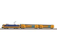 Piko S-Set E-Lok - Treno passeggeri con 2 carrelli a due piani NS A-Binario & B V
