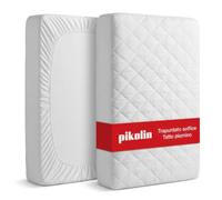 Pikolin Home - Proteggi-materasso imbottito con fibra cava siliconata Ecolofil traspirante che dona un comfort estremo