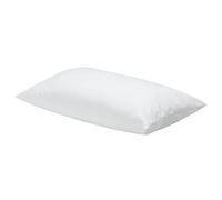 PIKOLIN Home - Cuscino Antiallergico in Fibra Cava Siliconata per Dormire di Lato, Fodera 100% Cotone Oeko-Tex, Firmezza Media-Bassa, 135 x 40 cm