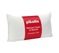 PIKOLIN Home - Cuscino Fiocchi Memory Foam Aloe Vera, 70 x 40 cm, Sostegno Alto, Guanciale Cervicale Ergonomico