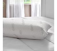 PIKOLIN Home - Guanciale Memory Foam Antiallergico, 70x33cm, Doppia Fodera, Supporto Collo e Spalle, Traspirante