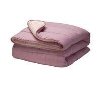 Pikolin Home - Piumino Reversibile 300 gr - Imbottitura Nordica Bicolore - Per Letto da 100/105 - Tocco Piuma, Caldo, Traspirante, Colore Malva, 180 x 220 cm