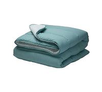 Pikolin Home - Piumino Reversibile 300 gr - Imbottitura Nordica Bicolore - Per Letto da 105 - Tocco Piuma, Caldo, Traspirante, Colore Verde, 180 x 260 cm