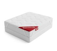 PIKOLIN Topper Singolo 90 x 190 cm Memory Foam Spessore 3 cm Trapuntato in Microfibra - Coprimaterasso Comfort Extra, Allevia Tensioni Muscolari, Anallergico e Lavabile