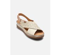 Pikolinos Cadaques - Sandali In Pelle Con Zeppetta Bianco - Donna Scarpe Sandali
