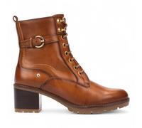 Pikolinos Donna Llanes Brandy Marrone Caviglia Tacco Medio Zip con Lacci Anfibi