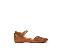 Pikolinos Leather Ballerinas P. Vallarta 655, Brandy, 4 UK