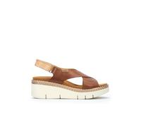 Pikolinos Sandali con zeppa in pelle Gomera da donna, brandy, 35 EU