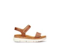 Pikolinos Sandali con zeppa in pelle Palma da donna, brandy, 38 EU