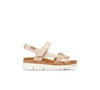 Pikolinos Sandali in Pelle Bronze Palm - Altezza Zeppa 4,5 cm