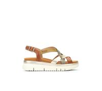 Pikolinos Sandali in Pelle Palma Multicolore - Altezza 4,5 cm, Brandy Cit, 38 EU