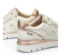 Pikolinos Sneaker in pelle traforata con inserti e suola 4cm
