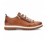 Pikolinos Vigo Scarpe Sneakers Da Donna In Pelle Marrone Brandy Con Zip