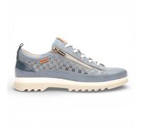 Pikolinos Vigo Scarpe Sneakers In Denim Blu In Pelle Con Lacci E Zip