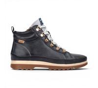 Pikolinos Vigo Stivaletti Donna Invernali In Pelle Blu Da Trekking 3 Cm