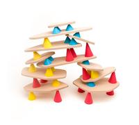 PIKS medium kit OPPI gioco creativo IN LEGNO set 44 PEZZI costruzioni DA IMPILAR