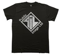 PIL (Public Image Ltd) Diamond Logo & Text autorizzato Uomo maglietta