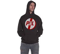 Pil (Public Image Ltd) - Public Image Ltd Felpa con Cappuccio Classic Logo Nuovo Ufficiale Uomo Nero Size L