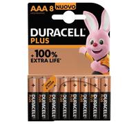 Pila AAA Duracell Plus Alcalina 1,5 V Pack 8