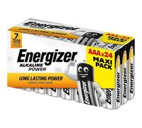 Pila Alcalina AAA Energizer Power, Pack da 24, Lunga Durata, Senza Solfatazione