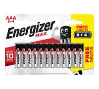 Pila alcalina Energizer MAX ALK AAA 8 pz + 4 omaggio