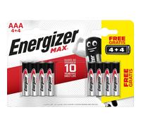 Pila alcalina Energizer MAX ALK AAA Mini Stilo 4+4 pz