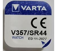 Pila batteria varta Argento V357 per orologi conf 10 pz