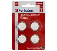 Verbatim Batteria al litio CR2025 3V 160mAh Premium - Confezione da 4