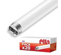 PILA Confezione da 20 tubi LED T8, 1,5 m, 19,5 W (= 58 W fluorescente), 2000 lumen, non dimmerabile, 230 V o em, IRC80, luce bianca neutra (4000 K), attacco G13, durata 20.000 ore
