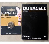 Pila CR2450 DURACELL 2450 Batteria Litio - singola, a lotti multipli 2 - 4 -10pz