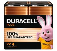 Pila Duracell Plus 9V Alcalina 4 Unidades