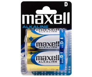 Pila Maxell LR20 Alcalina D 1,5V Confezione 2 Pezzi Alta Prestazione