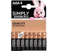PILA MINI STILO AAA SIMPLY DURACELL - ALCALINA VOLT 1,5 CF=PZ 8- 10 confezioni