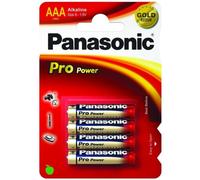 Pila Panasonic 1x4 LR03PPG Alcalina AAA 1,5V 4 pezzi Colori assortiti
