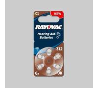 PILA PER ACUSTICA RAYOVAC 312 Blister 6 Pezzi Pile Varta (Conf 10)