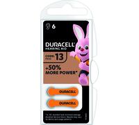 Pila per Apparecchi Acustici 13 6 Pezzi. 10.00 Confezioni Duracell