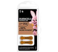 PILA PER APPARECCHI ACUSTICI 'EASY TAB 312' Blister 6 pezzi - Colore Marrone