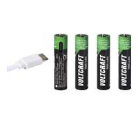 Pila ricaricabile AAA Voltcraft Li-Ion 500 mAh 1.5 V 4 unità