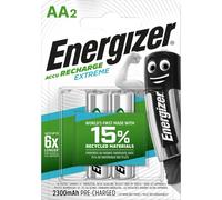 Blister 2 pile ricaricabili AA - Energizer Extreme