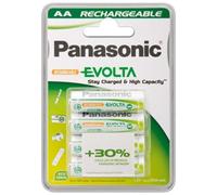 Pila ricaricabile Panasonic AA NiMH 2050 mAh pack 4 unità bianca