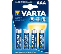 Pila Varta High Energy 4903/4B AAA Alcalina 1,5V 4 pezzi Blister