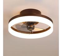 Pilanp Ventilatore da soffitto a Basso Profilo con Luce Luce da soffitto a Distanza LED dimmerabile con Ventilatore Silenzioso Ventilatori da soffitto Moderni Piccoli con luci per la Camera da Letto