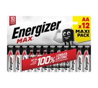 Energizer E300112600 Max 12 Batterie Alcaline Stilo AA