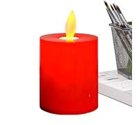 pilastri a fiamma mobile, a mobile, pilastri LED a batteria rossa - false, LED, decorazione da tavolo, decorazione per la casa