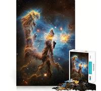 Pilastri della Creazione nella Nebulosa dell'Aquila Puzzle da 1000 pezzi per adolescenti Gioco mentale Momento di pace Taglio premium Regalo artistico (38x26cm)