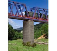 Pilastro Centrale Del Viadotto Altezza 9,2cm N/Z Gauge Kit Kibri 37673