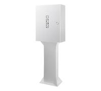 Pilastro di Ricarica EV, Caricatore Universale da Esterno Per Veicoli a Nuova Energia, Blocco Cintura di Sicurezza, Base Connettore Interno/esterno(White,60x50x25cm/1)