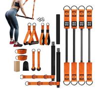 Pilates Bar Set | Attrezzatura multifunzione per il fitness - Attrezzatura per squat per la casa, studio, professionisti, gambe